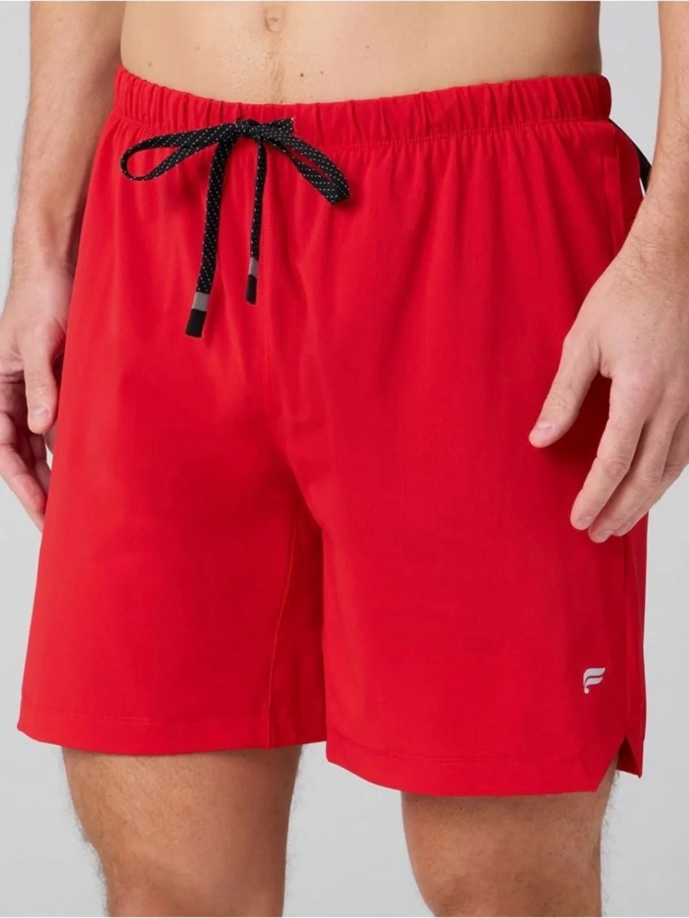 Fabletics The One Short Men's XL Red Holly Berry Athletic 5 inch Inseam Gym2Swim